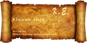 Kleiner Enid névjegykártya